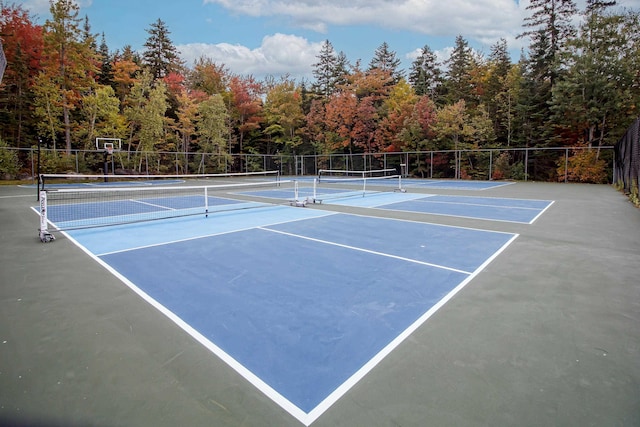 view of tennis court