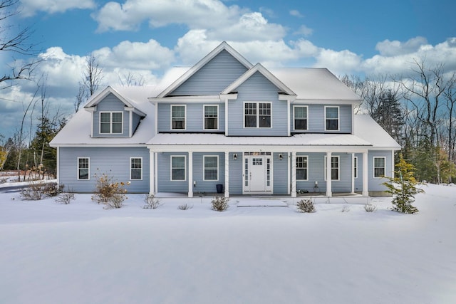 view of front of home with a porch