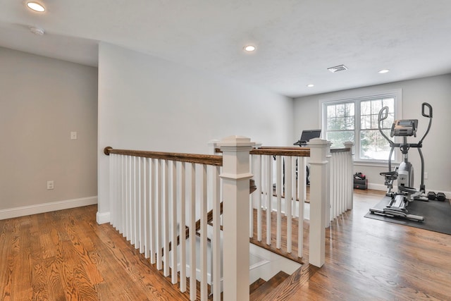 interior space featuring hardwood / wood-style flooring