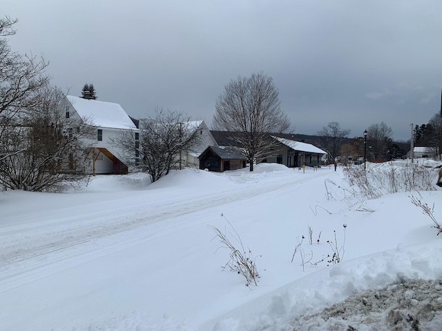 view of snowy yard