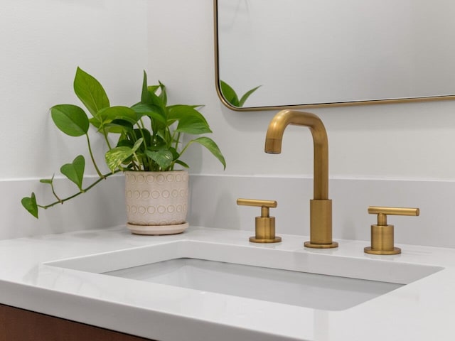 interior details featuring sink