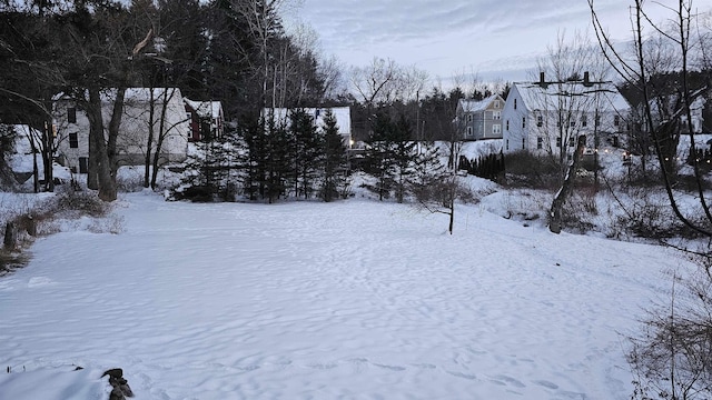 view of snowy yard