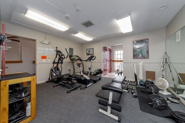 view of exercise room