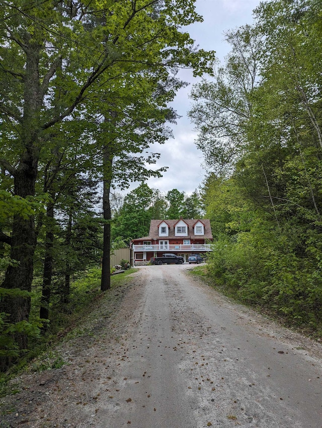 view of front of home