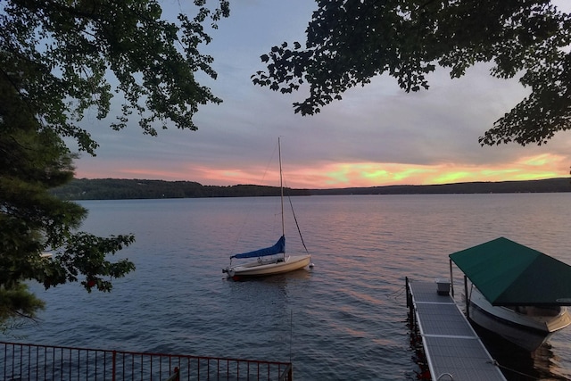 44 Winnicoash St, Laconia, NH 03246 - dock area with a water view