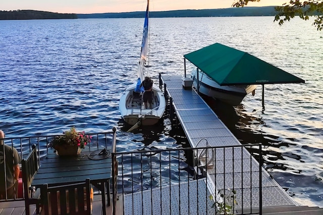 44 Winnicoash St, Laconia, NH 03246 - view of dock featuring a water view
