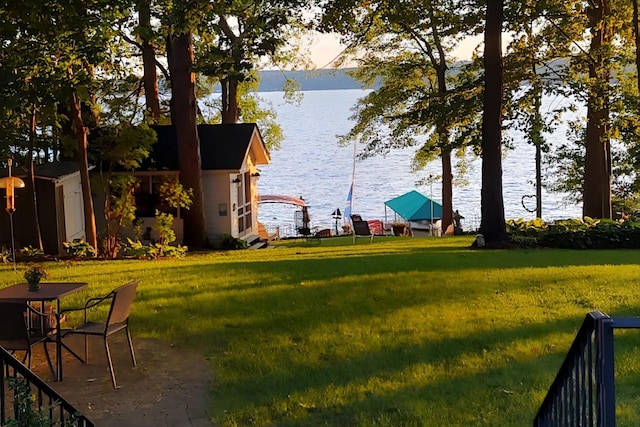 44 Winnicoash St, Laconia, NH 03246 - view of yard with a water view