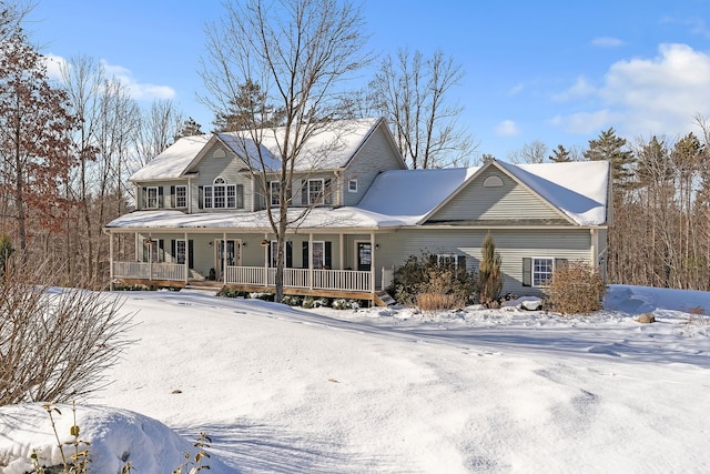 front of property with a porch