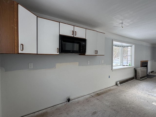 kitchen with white cabinetry