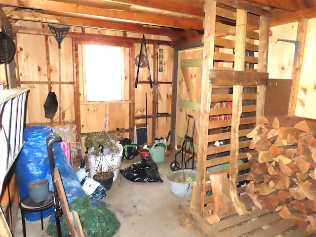 view of storage room