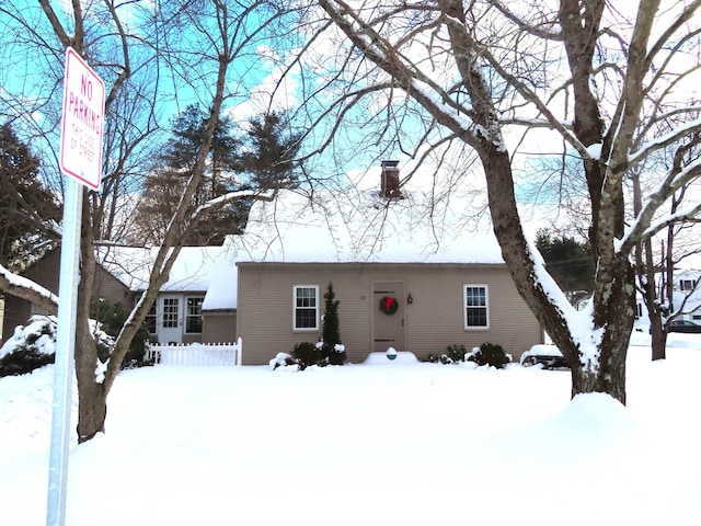 view of front of home