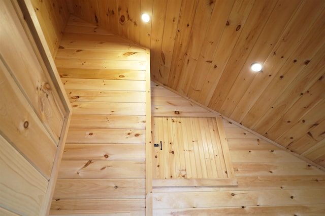 bonus room featuring wood ceiling