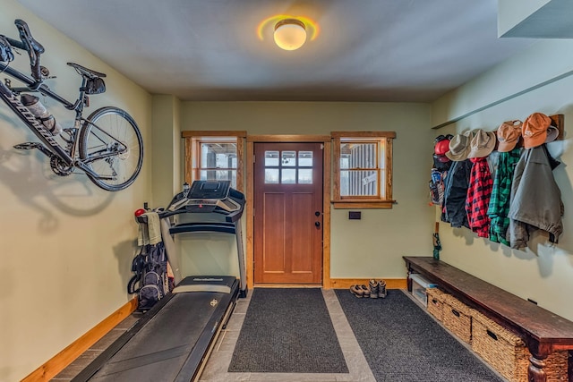 view of exercise room