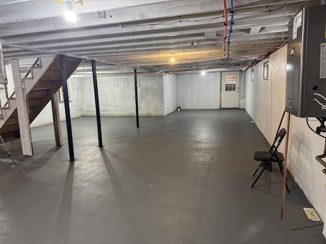 view of basement