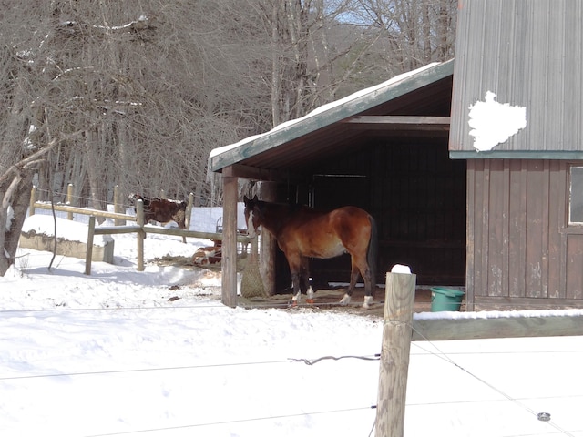 view of stable