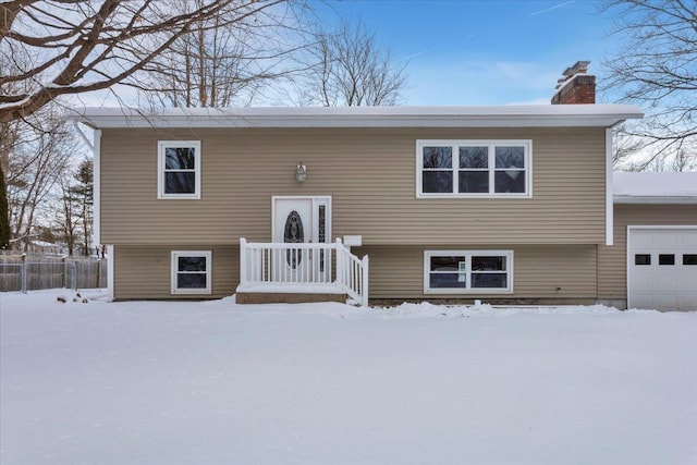 view of split foyer home