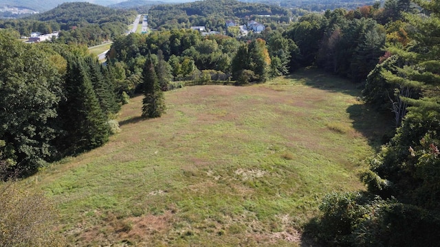 aerial view featuring a mountain view