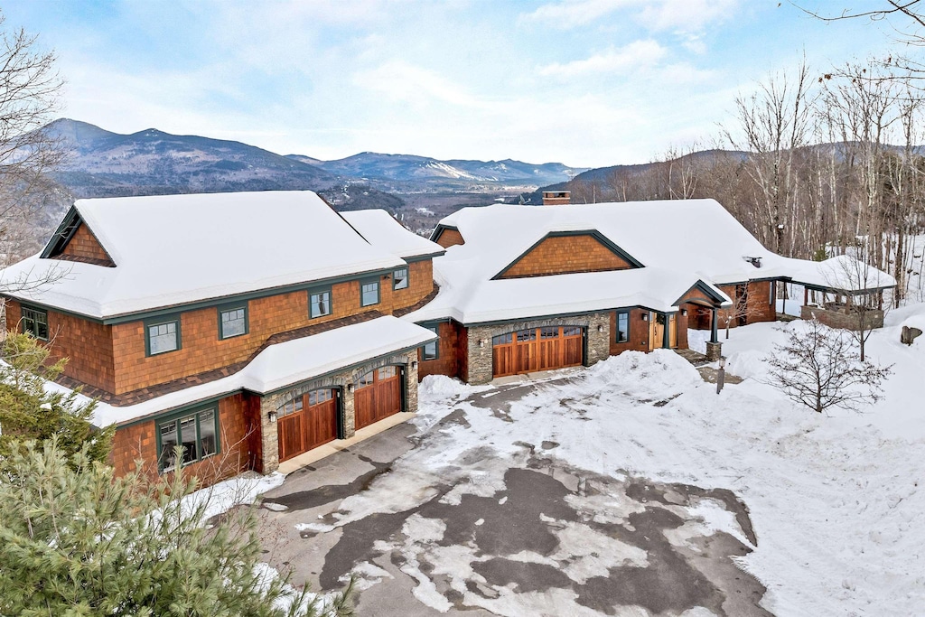 exterior space with a mountain view