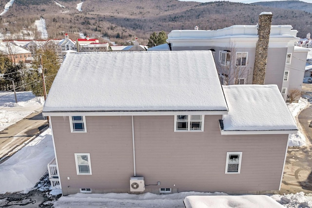 exterior space featuring a mountain view