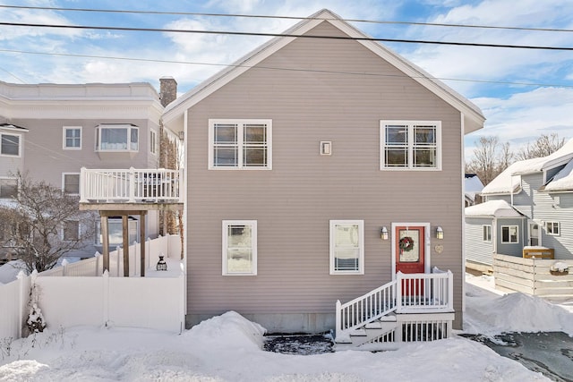 view of front of home