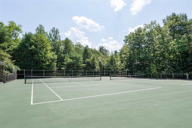 view of tennis court