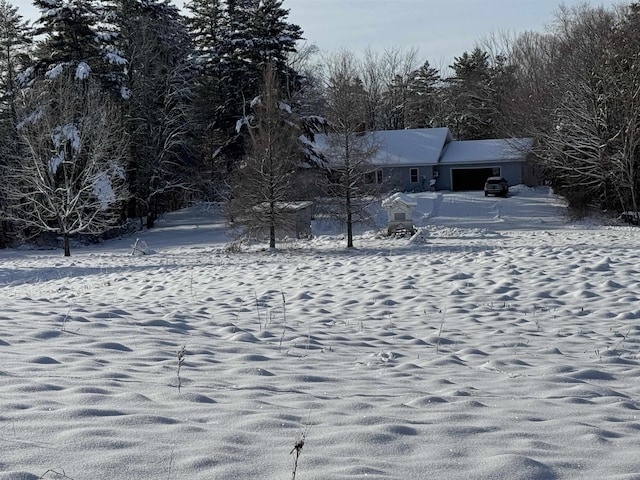 view of snowy yard