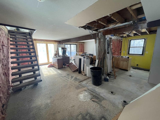 basement featuring a wealth of natural light