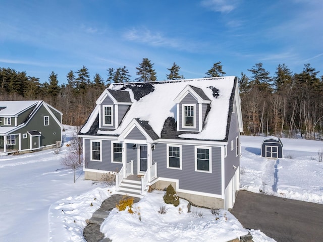 view of cape cod home