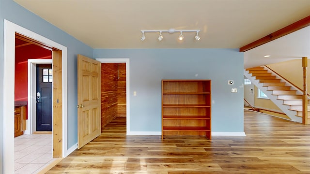 interior space with light wood-type flooring