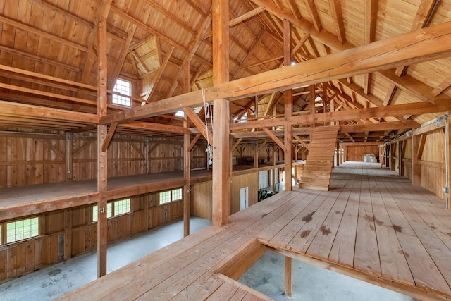 view of horse barn