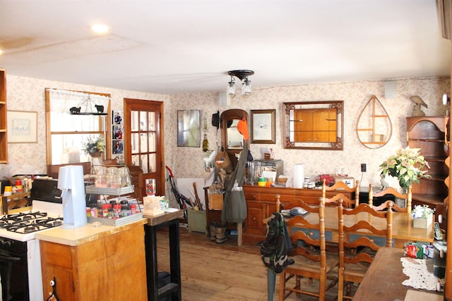 interior space featuring hardwood / wood-style floors