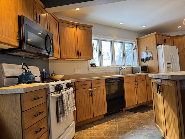 kitchen featuring white appliances