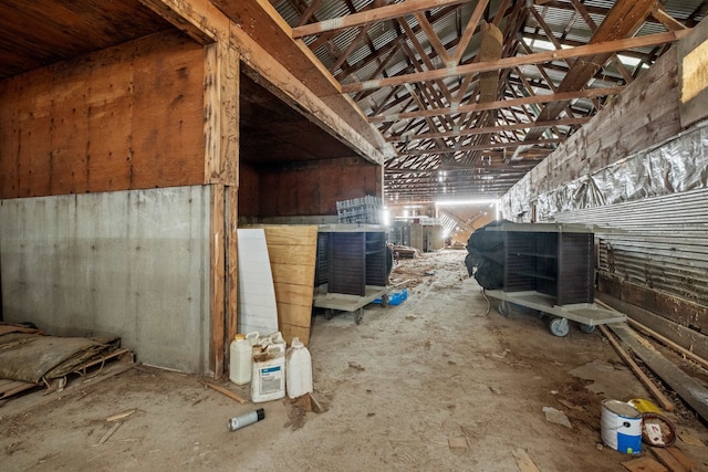 view of attic