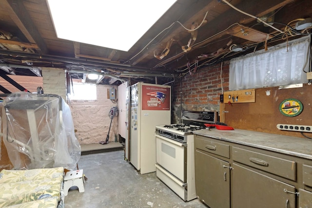 kitchen with white appliances