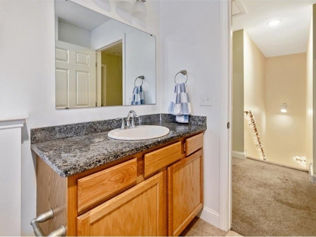 bathroom featuring vanity