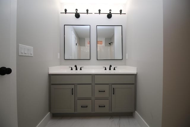 bathroom featuring vanity