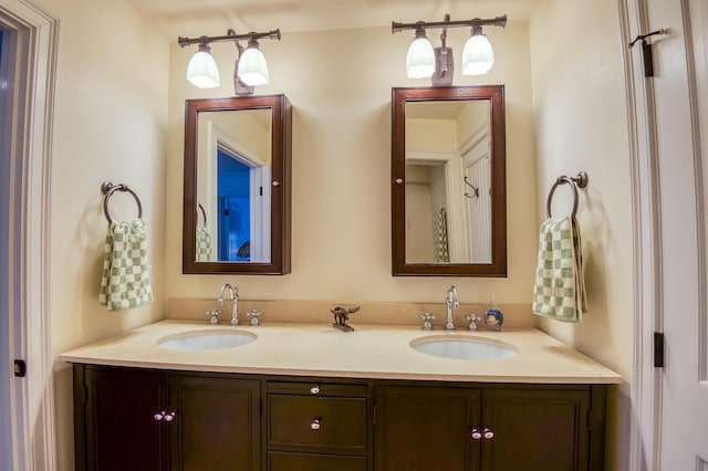 bathroom with vanity