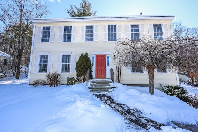 view of colonial home