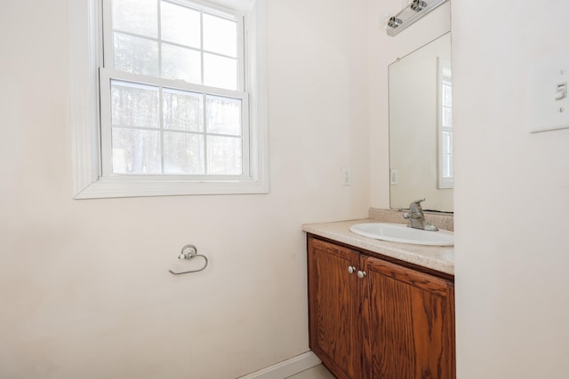 bathroom with vanity