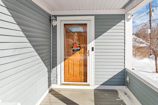 view of entrance to property