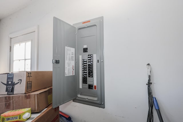 utility room featuring electric panel