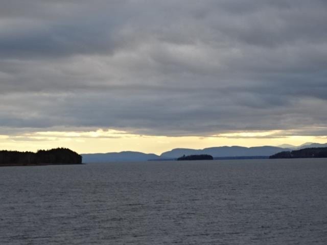 water view featuring a mountain view