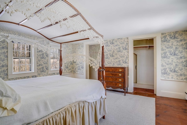 bedroom featuring wood-type flooring