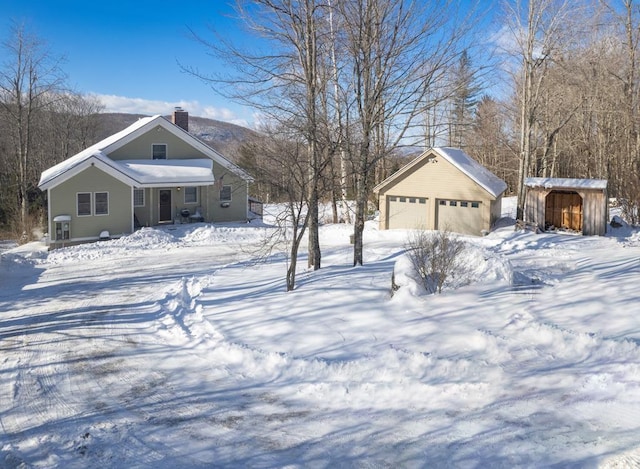 2400 Upper Cold River Rd, Shrewsbury, VT 05738 - view of front of home featuring a garage