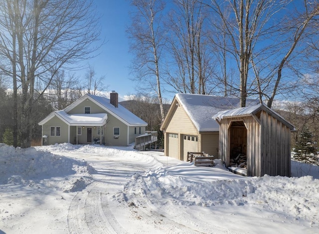 2400 Upper Cold River Rd, Shrewsbury, VT 05738 - view of front of house with a garage