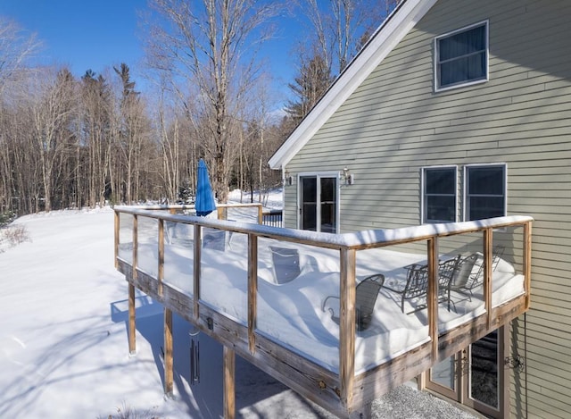 2400 Upper Cold River Rd, Shrewsbury, VT 05738 - view of snow covered deck