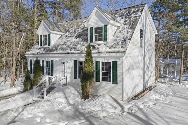 view of cape cod-style house