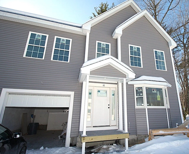 view of front of home featuring an attached garage