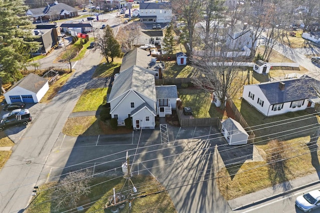 aerial view featuring a residential view