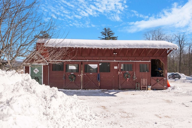 view of stable